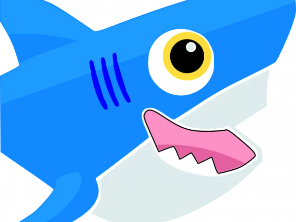 Un dessin d’un bébé requin