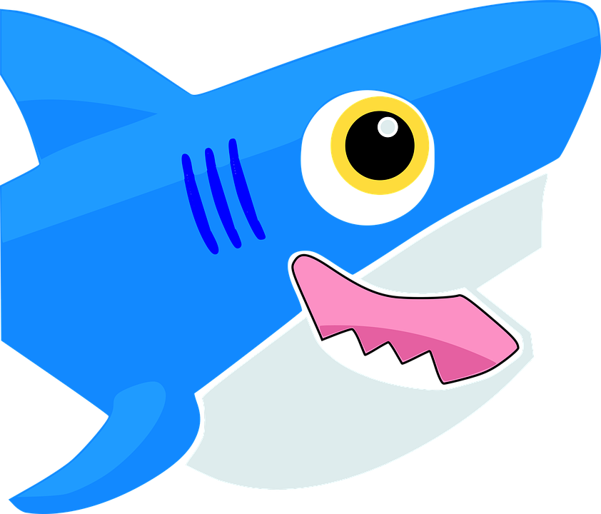 Un dessin d’un bébé requin