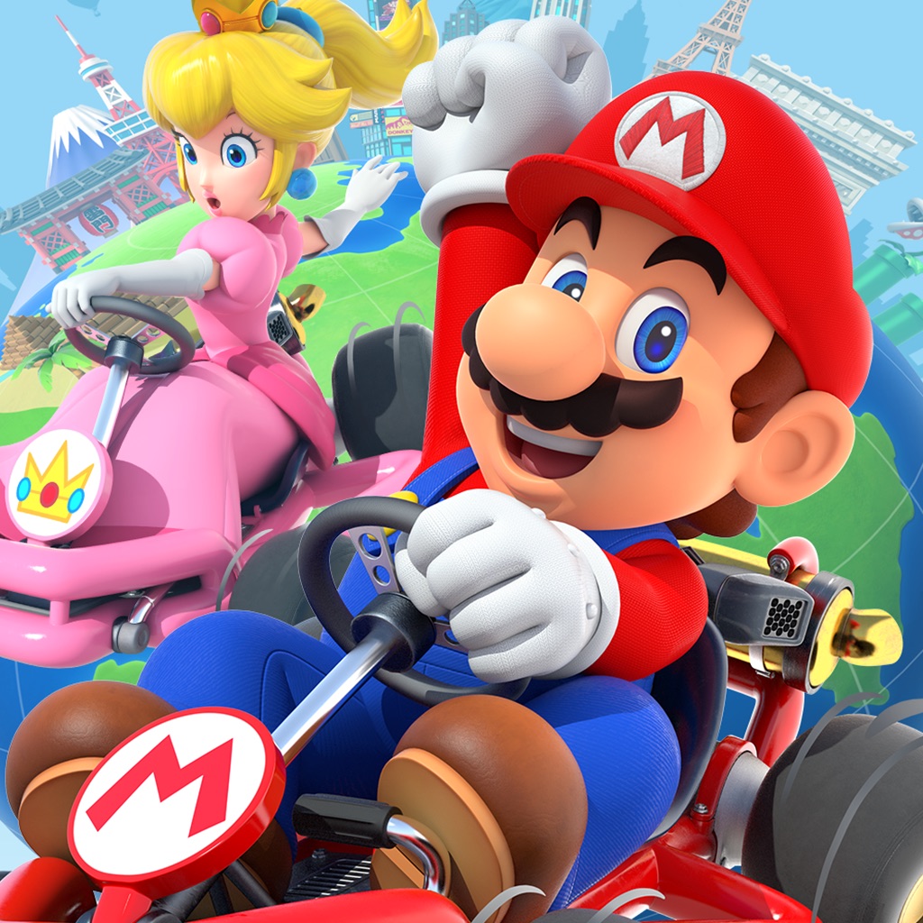 Une affiche de la saga « Mario Kart »
