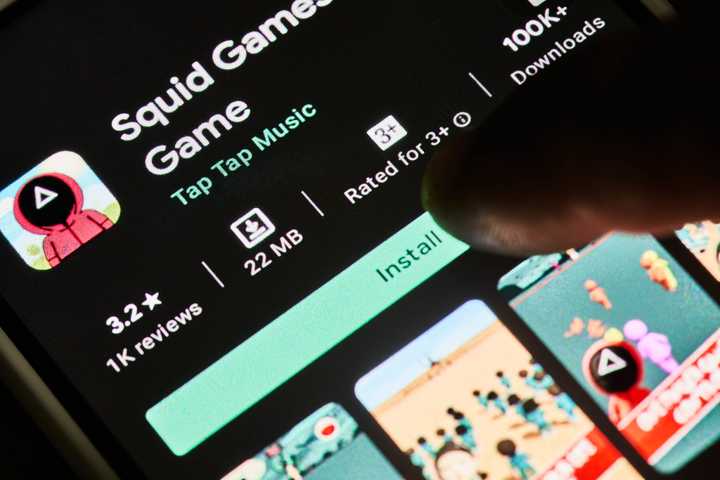 Installation du jeu mobile Squid Game
